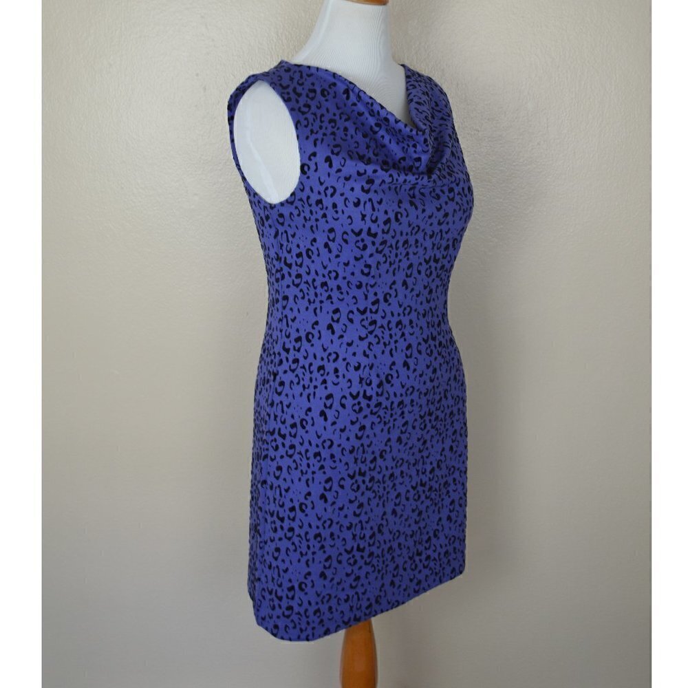 Tyler Boe Leopard Velvet Flocked Dress M - Picture 4 of 9